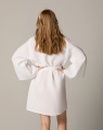 Kimono lniane Bride białe